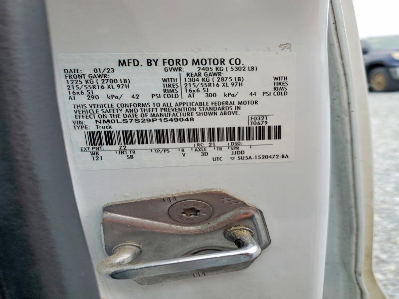 Продажа на аукционе авто 2023 Ford Transit Connect, vin: NM0LS7S29P1549048, номер лота: 51706116