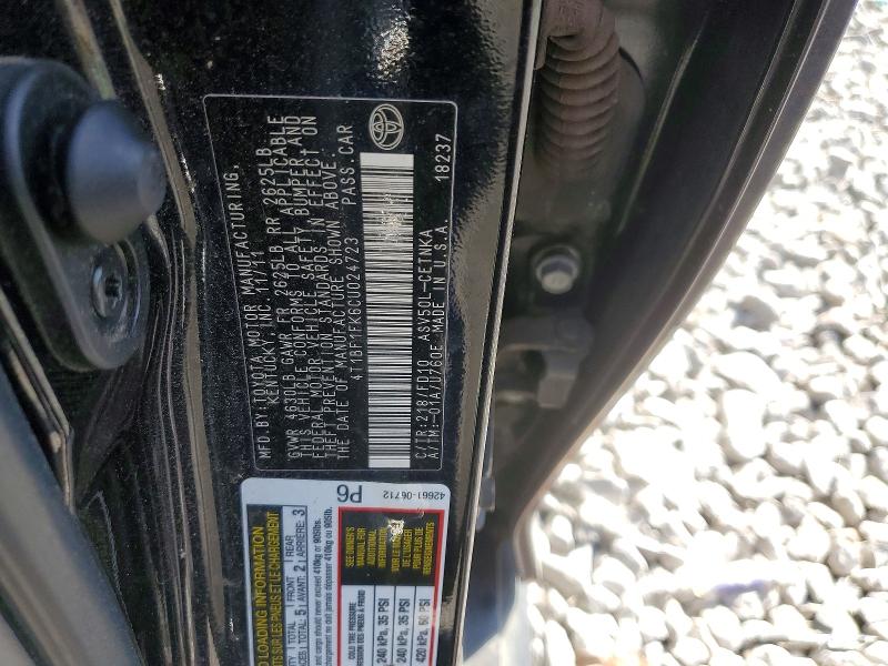 Продаж на аукціоні авто 2012 Toyota Camry, vin: 4T1BF1FK6CU024723, номер лоту: 49028006