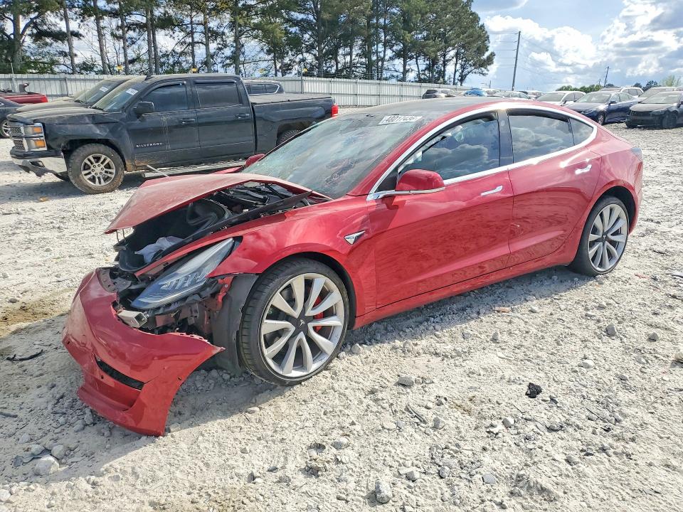2018 Tesla Model 3 მანქანა იყიდება აუქციონზე, vin: 5YJ3E1EBXJF079954, აუქციონის ნომერი: 48017436