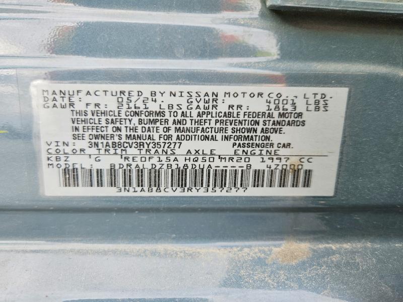 2024 Nissan Sentra მანქანა იყიდება აუქციონზე, vin: 3N1AB8CV3RY357277, აუქციონის ნომერი: 49414336