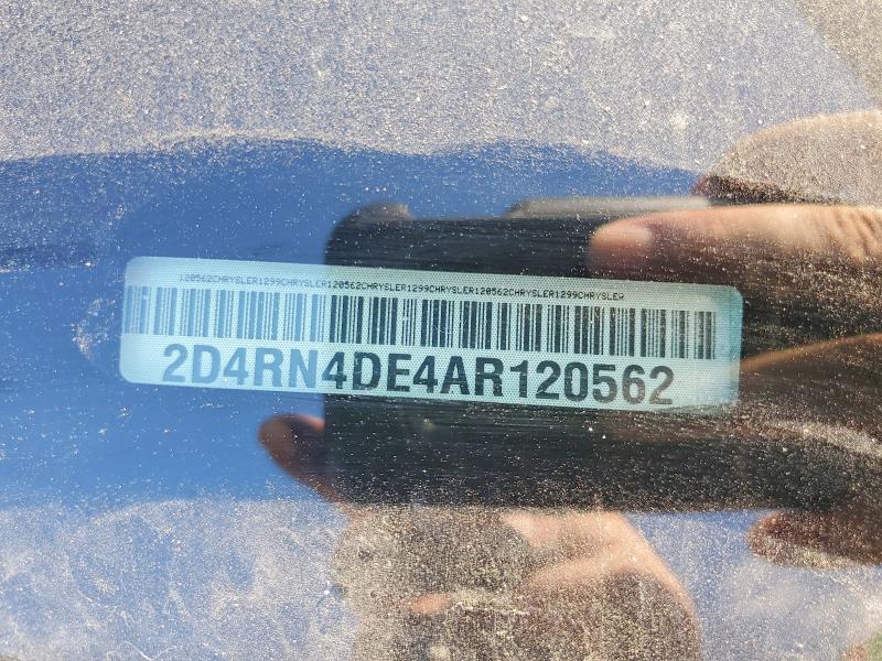 49940046 :رقم المزاد ، 2D4RN4DE4AR120562 vin ، 2010 Dodge Grand Caravan مزاد بيع