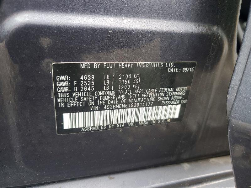 Продаж на аукціоні авто 2016 Subaru Legacy, vin: 4S3BNEN61G3014177, номер лоту: 48050896