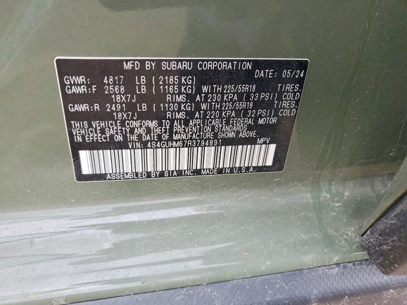 Продаж на аукціоні авто 2024 Subaru Crosstrek, vin: 4S4GUHM67R3794891, номер лоту: 49877006