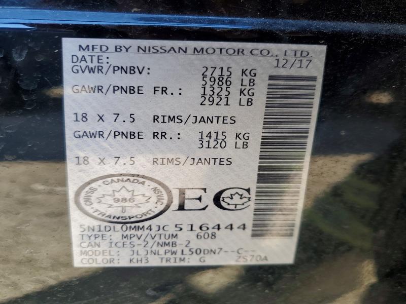 2018 Infiniti Qx60 მანქანა იყიდება აუქციონზე, vin: 5N1DL0MM4JC516444, აუქციონის ნომერი: 49065806