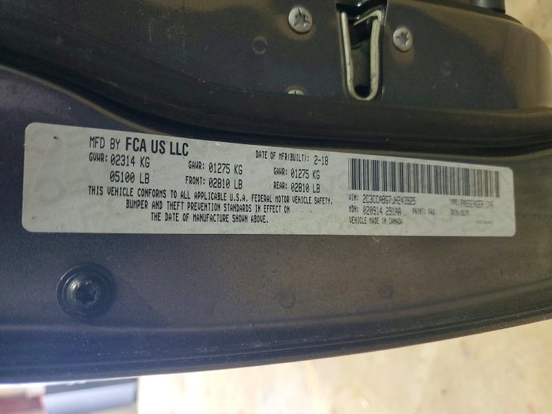 2018 Chrysler 300 მანქანა იყიდება აუქციონზე, vin: 2C3CCABG7JH243925, აუქციონის ნომერი: 50577406