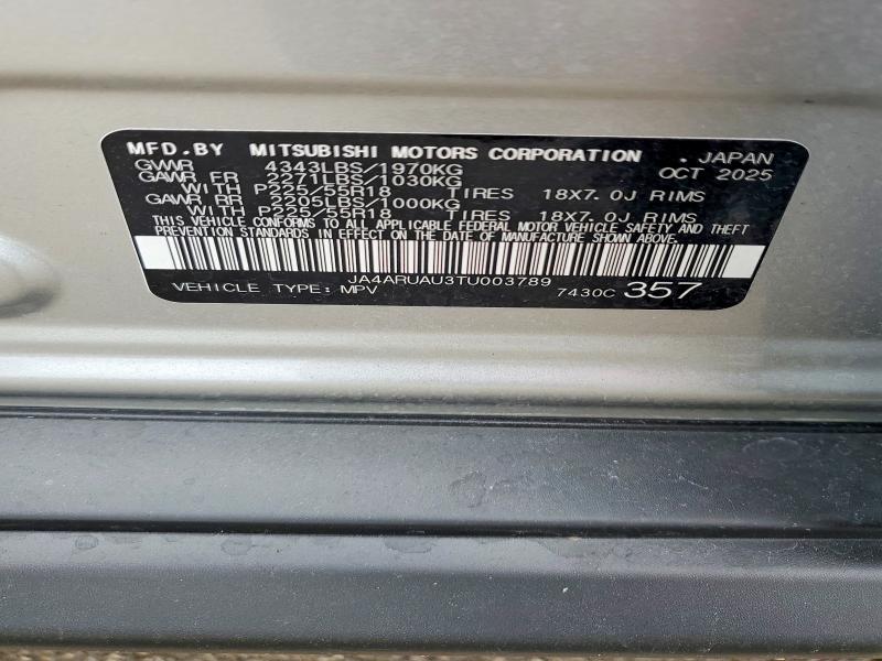 Продаж на аукціоні авто 2026 Mitsubishi Outlander Sport, vin: JA4ARUAU3TU003789, номер лоту: 48904966