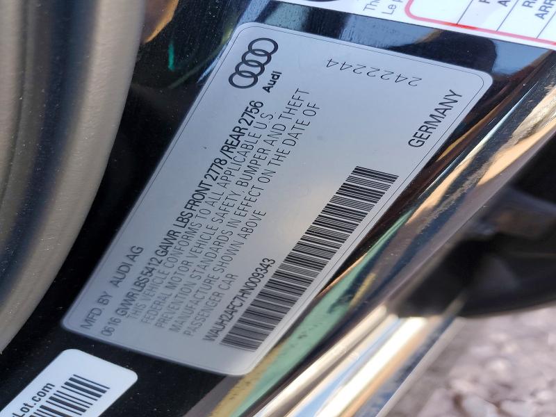 49059066 :رقم المزاد ، WAUH2AFC7HN009343 vin ، 2017 Audi A6 مزاد بيع
