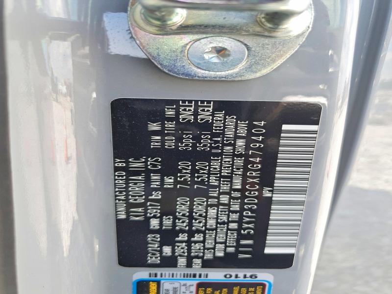 2024 Kia Telluride მანქანა იყიდება აუქციონზე, vin: 5XYP3DGCXRG479404, აუქციონის ნომერი: 51349436