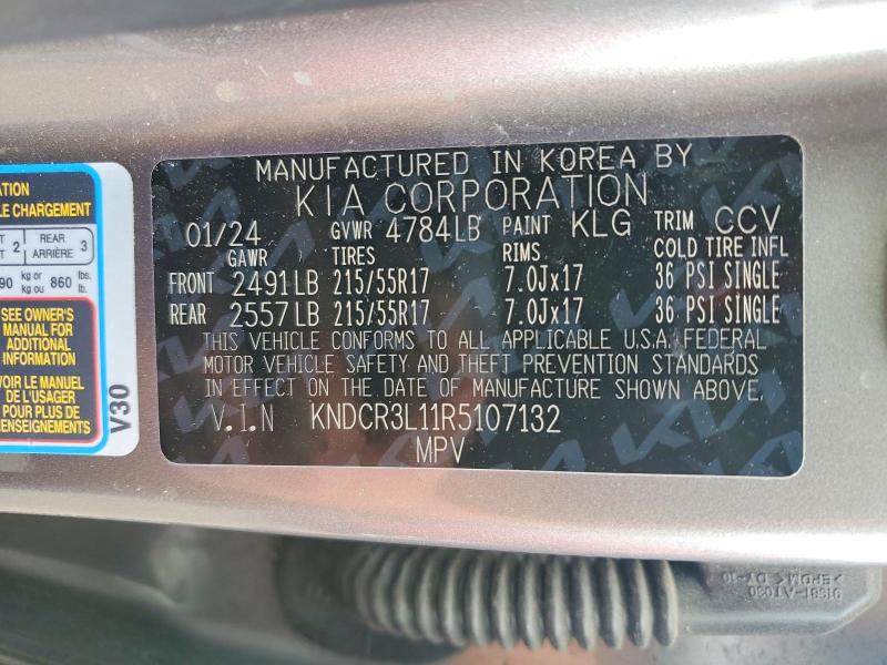 Продажа на аукционе авто 2024 Kia Niro Ev, vin: KNDCR3L11R5107132, номер лота: 50137766