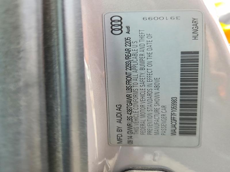 Продажа на аукционе авто 2015 Audi A3, vin: WAUACGFF7F1059983, номер лота: 50943316