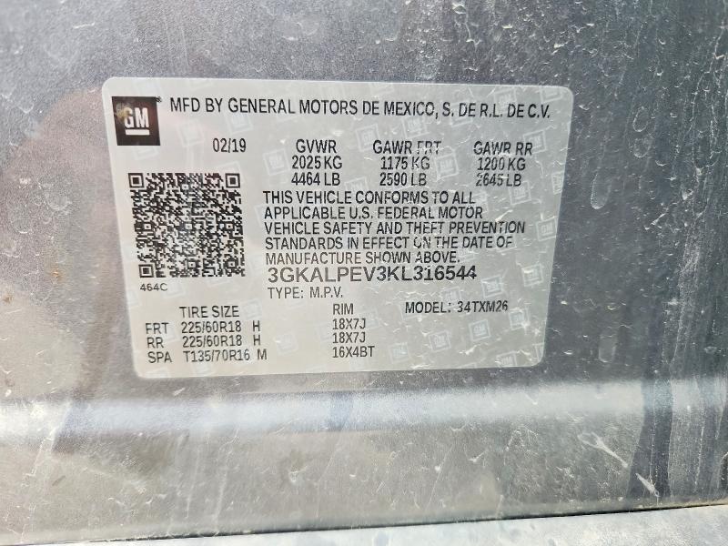 Продаж на аукціоні авто 2019 Gmc Terrain, vin: 3GKALPEV3KL316544, номер лоту: 51679096