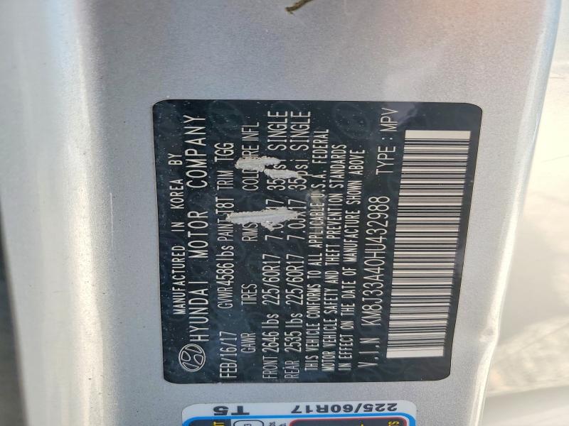 Продаж на аукціоні авто 2017 Hyundai Tucson, vin: KM8J33A40HU432988, номер лоту: 51117816