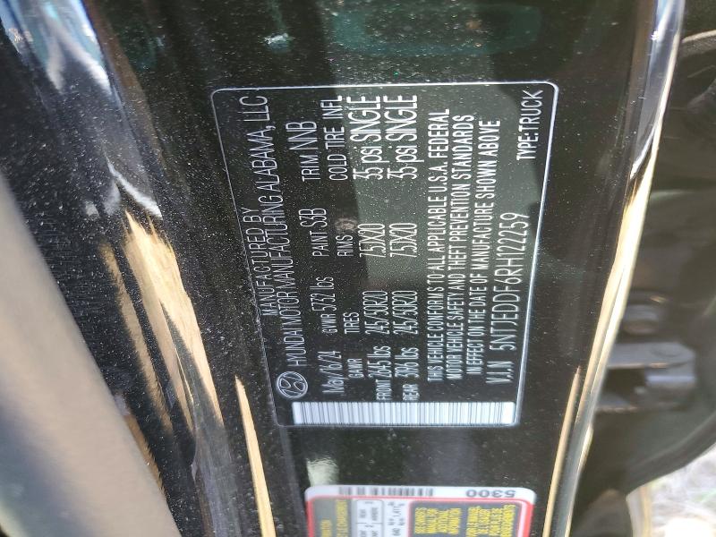 Продаж на аукціоні авто 2024 Hyundai Santa Cruz, vin: 5NTJEDDF6RH122259, номер лоту: 50505636