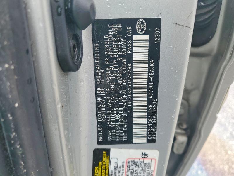 Продажа на аукционе авто 2005 Toyota Camry, vin: 4T1BE30K25U427298, номер лота: 49179426