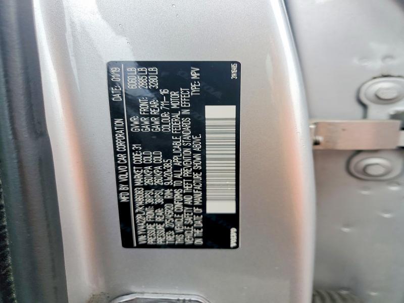 2019 Volvo Xc90 მანქანა იყიდება აუქციონზე, vin: YV4A22PL7K1486083, აუქციონის ნომერი: 49631196