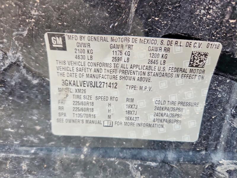 49655916 :رقم المزاد ، 3GKALVEV8JL271412 vin ، 2018 Gmc Terrain مزاد بيع