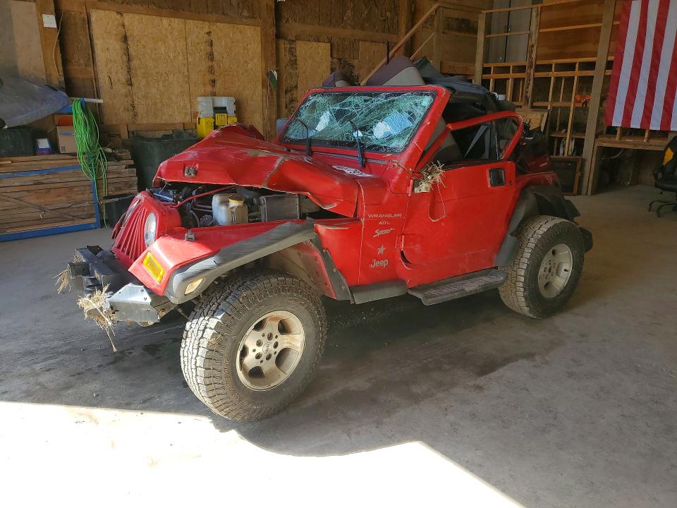 2000 Jeep Wrangler / Tj მანქანა იყიდება აუქციონზე, vin: 1J4FA49S1YP729480, აუქციონის ნომერი: 46917976
