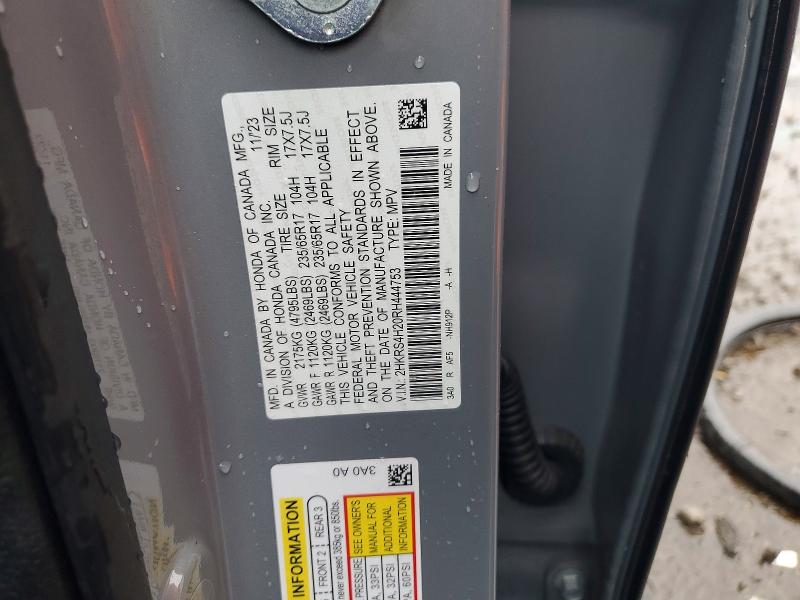 Aukcja sprzedaży 2024 Honda Cr-v, vin: 2HKRS4H20RH444753, numer aukcji: 49644866