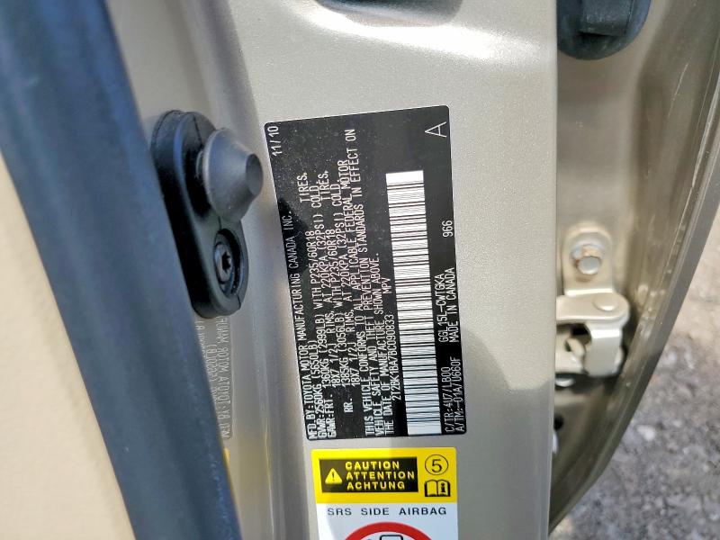 Продажа на аукционе авто 2011 Lexus Rx 350, vin: 2T2BK1BA7BC090833, номер лота: 50483046