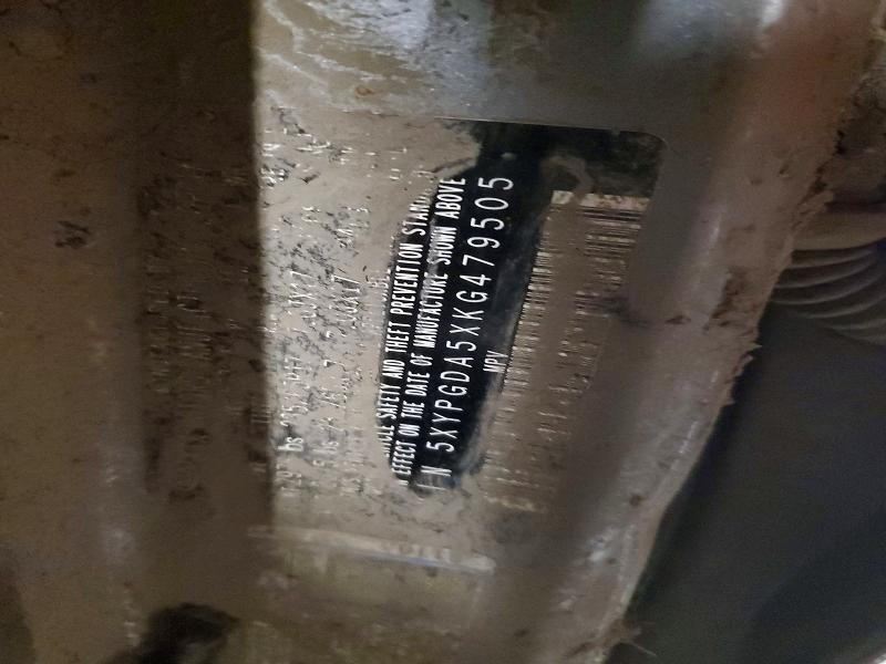 45763656 :رقم المزاد ، 5XYPGDA5XKG479505 vin ، 2019 Kia Sorento مزاد بيع