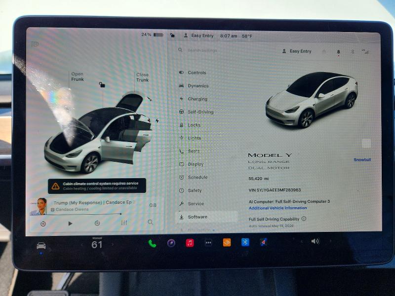 2021 Tesla Model Y მანქანა იყიდება აუქციონზე, vin: 5YJYGAEE3MF283963, აუქციონის ნომერი: 50264156