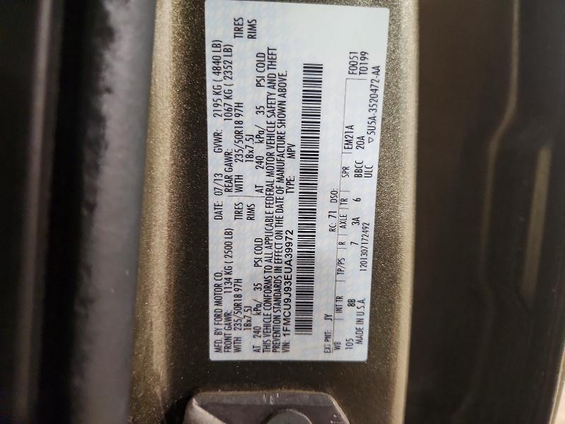 Auction sale of the 2014 Ford Escape, vin: 1FMCU9J93EUA39972, lot number: 49010156
