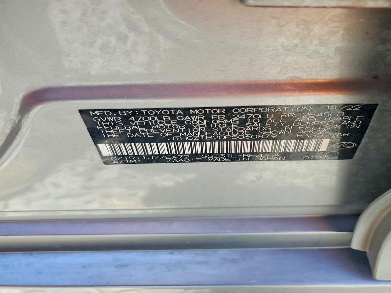 Aukcja sprzedaży 2023 Lexus Is 350, vin: JTHGZ1B20P5060879, numer aukcji: 49872576