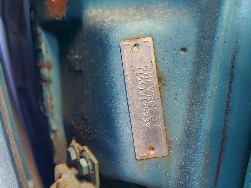 51161836 :رقم المزاد ، 115118125939 vin ، 1961 Chevrolet Uk مزاد بيع