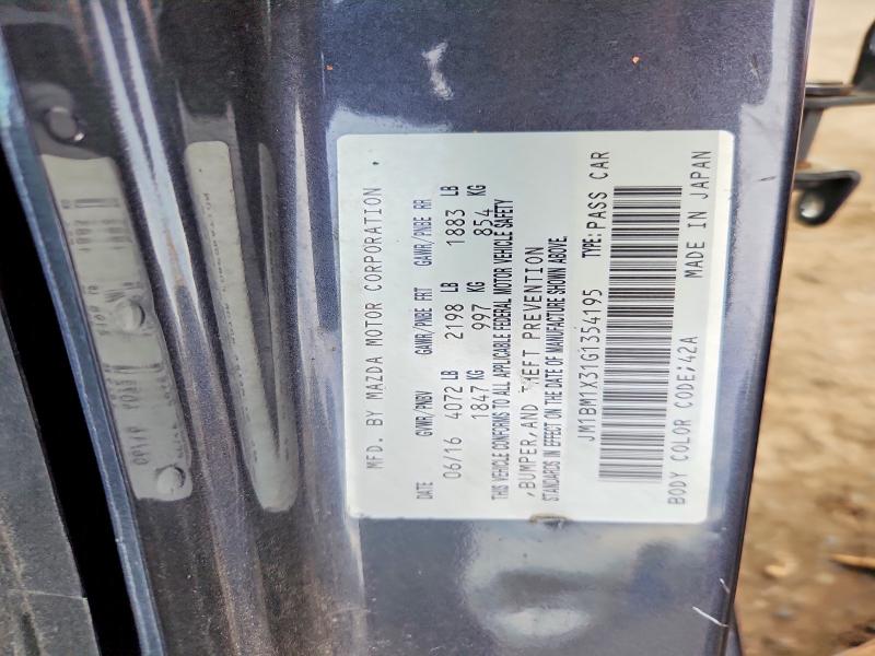 Продаж на аукціоні авто 2016 Mazda 3, vin: JM1BM1X31G1354195, номер лоту: 48121916