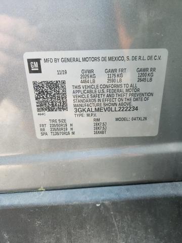 Aukcja sprzedaży 2020 Gmc Terrain, vin: 3GKALMEV0LL222234, numer aukcji: 50729596