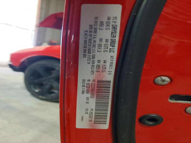 48413026 :رقم المزاد ، 2C3CDYAG6EH307630 vin ، 2014 Dodge Challenger مزاد بيع