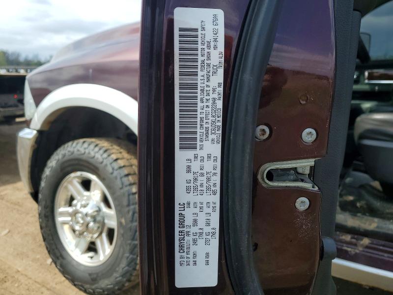 Продаж на аукціоні авто 2012 Dodge Ram 2500, vin: 3C6UD5KL0CG222040, номер лоту: 50044036