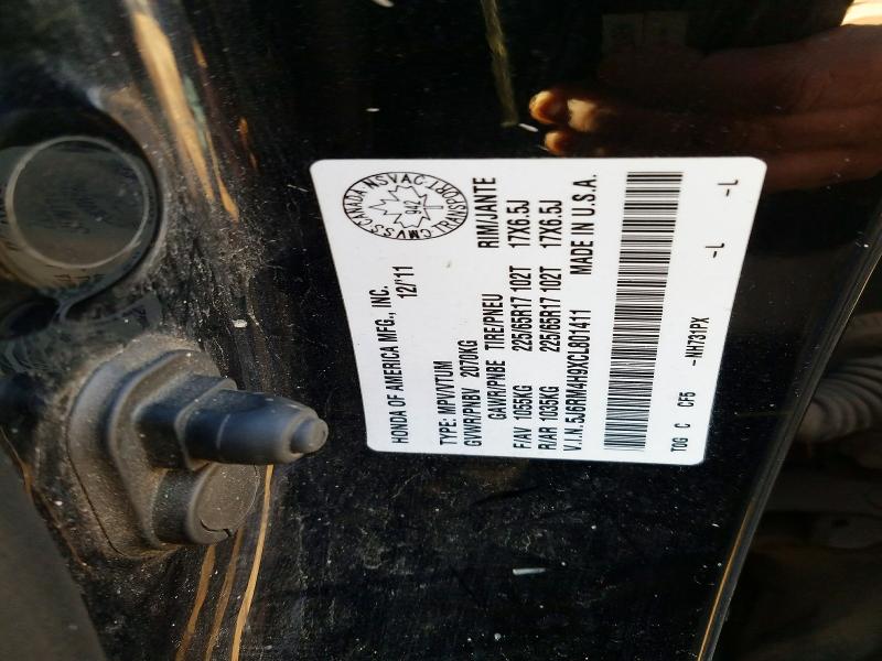 Продаж на аукціоні авто 2012 Honda Cr-v, vin: 5J6RM4H9XCL801411, номер лоту: 49311956