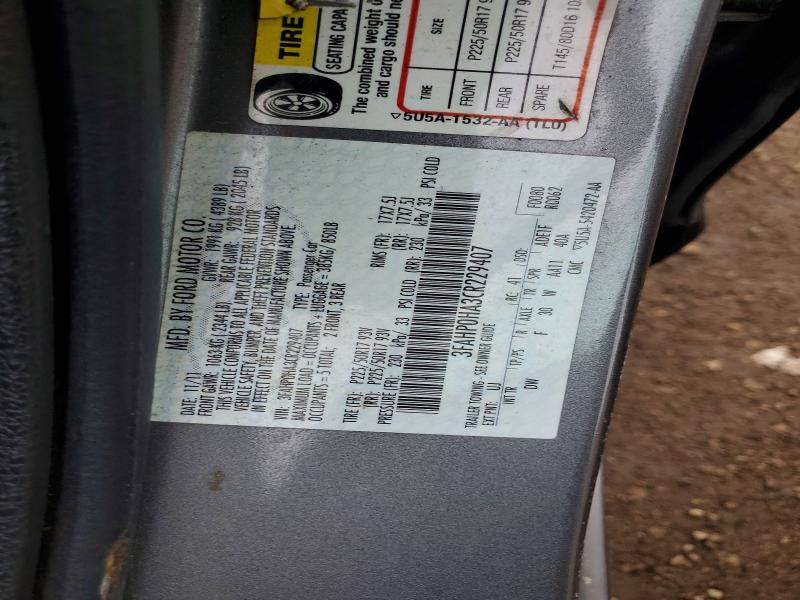 Продаж на аукціоні авто 2012 Ford Fusion, vin: 3FAHP0HA3CR229407, номер лоту: 51710806