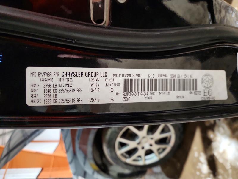 Aukcja sprzedaży 2012 Dodge Journey, vin: 3C4PDDEG5CT374644, numer aukcji: 48628566