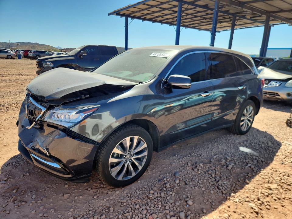 2016 Acura Mdx მანქანა იყიდება აუქციონზე, vin: 5FRYD4H45GB005923, აუქციონის ნომერი: 48166546