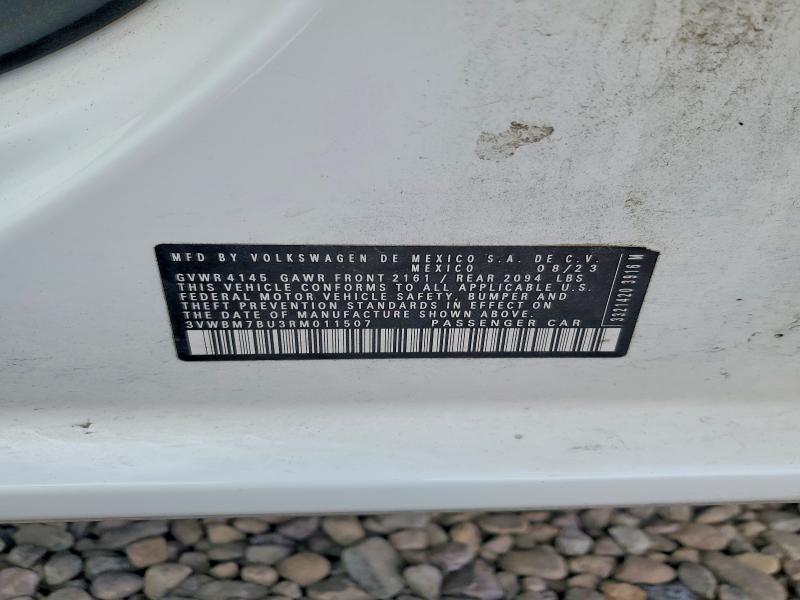 Продаж на аукціоні авто 2024 Volkswagen Jetta, vin: 3VWBM7BU3RM011507, номер лоту: 49271966