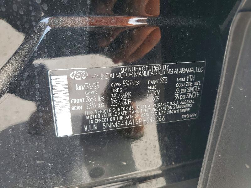 Продажа на аукционе авто 2023 Hyundai Santa Fe, vin: 5NMS44AL2PH547066, номер лота: 51513916