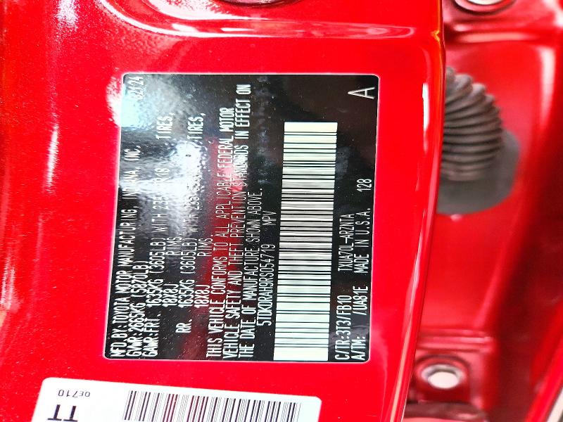Aukcja sprzedaży 2024 Toyota Highlander, vin: 5TDKDRAH9RS054719, numer aukcji: 50662276