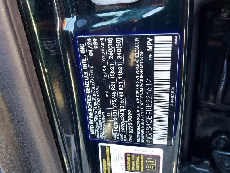 Продажа на аукционе авто 2024 Mercedes-benz Gle, vin: 4JGFB4GB9RB224612, номер лота: 48845386