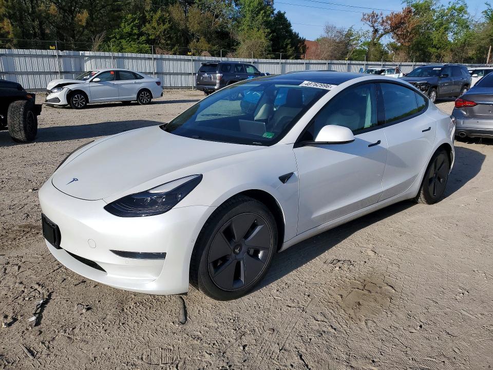 48762996 :رقم المزاد ، 5YJ3E1EA7MF866646 vin ، 2021 Tesla Model 3 مزاد بيع
