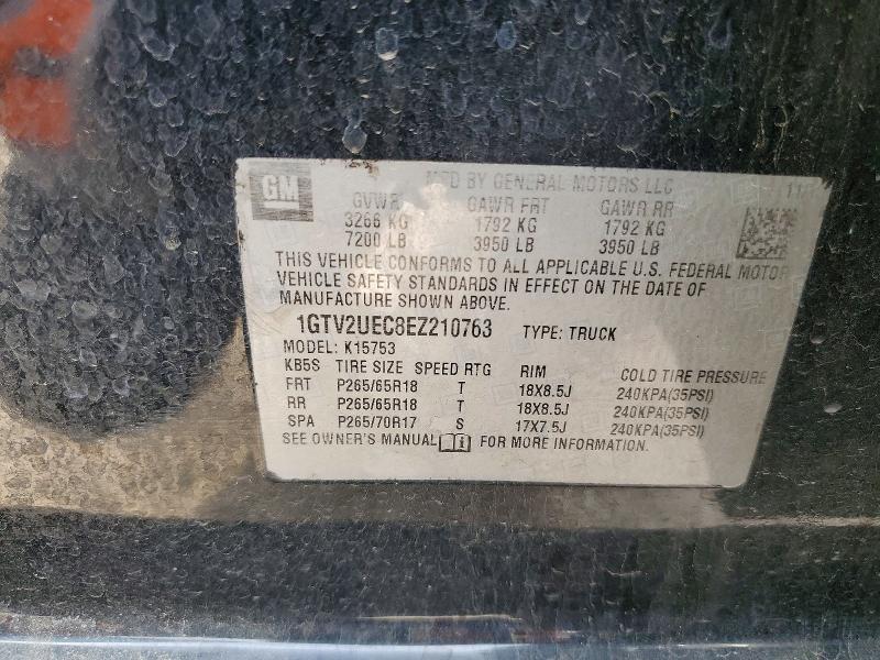 Aukcja sprzedaży 2014 Gmc Sierra, vin: 1GTV2UEC8EZ210763, numer aukcji: 48954616