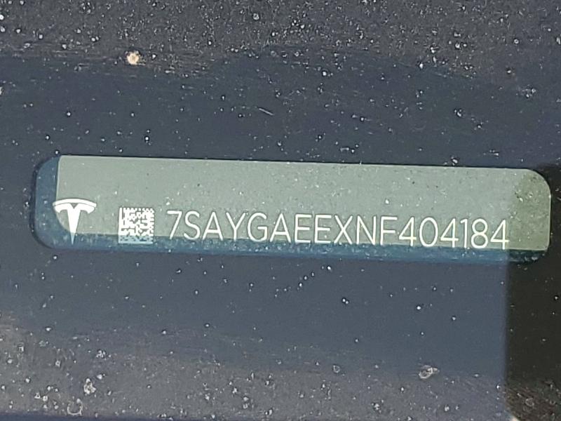 Продаж на аукціоні авто 2022 Tesla Model Y, vin: 7SAYGAEEXNF404184, номер лоту: 48545726