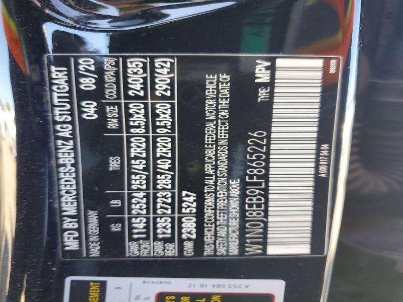 Продажа на аукционе авто 2020 Mercedes-benz Glc Coupe, vin: W1N0J8EB9LF865226, номер лота: 49487146