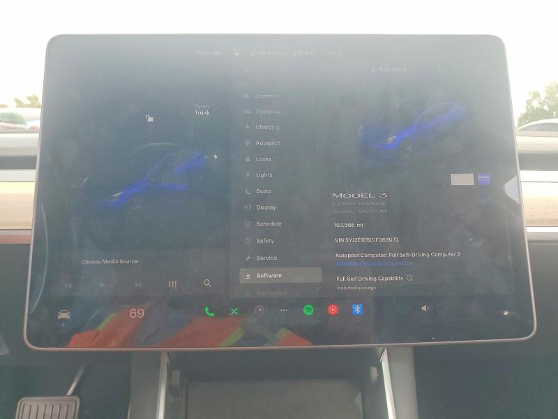 2018 Tesla Model 3 მანქანა იყიდება აუქციონზე, vin: 5YJ3E1EB0JF068073, აუქციონის ნომერი: 50101066