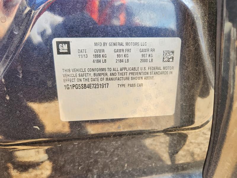 Продаж на аукціоні авто 2014 Chevrolet Cruze, vin: 1G1PG5SB4E7231917, номер лоту: 50417276