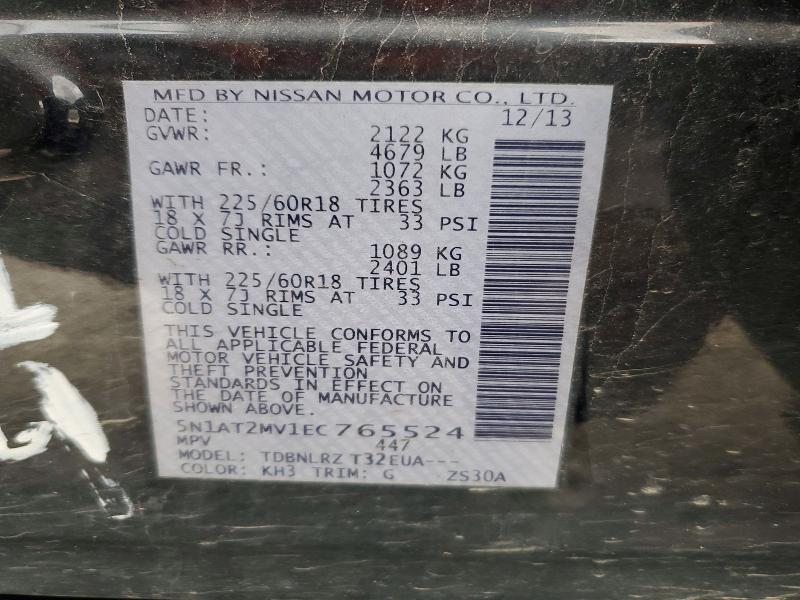 Aukcja sprzedaży 2014 Nissan Rogue, vin: 5N1AT2MV1EC765524, numer aukcji: 48988246