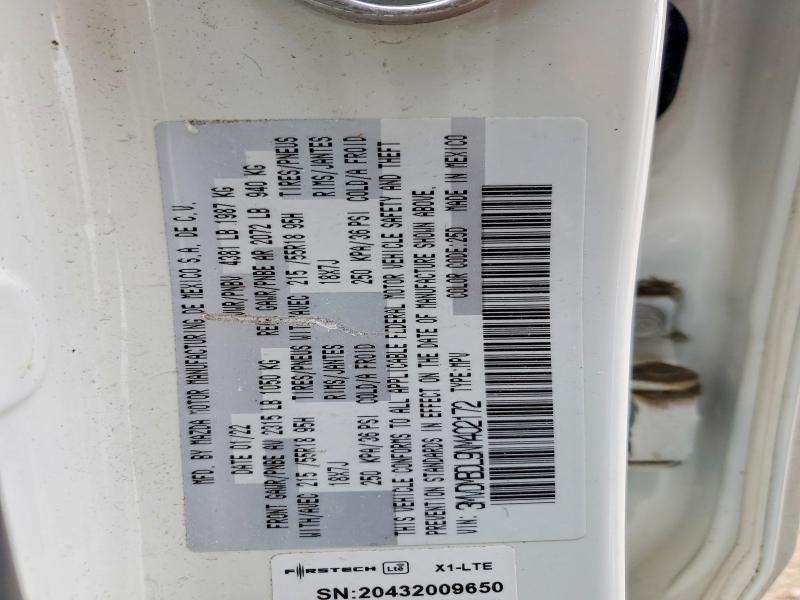 50699196 :رقم المزاد ، 3MVDMBDL9NM402172 vin ، 2022 Mazda Cx-30 مزاد بيع