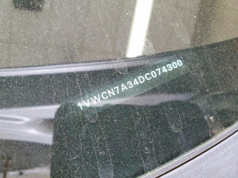 51522756 :رقم المزاد ، 1VWCN7A34DC074300 vin ، 2013 Volkswagen Passat مزاد بيع