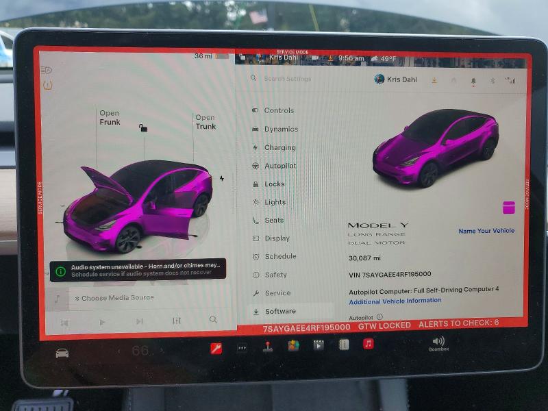 Продажа на аукционе авто 2024 Tesla Model Y, vin: 7SAYGAEE4RF195000, номер лота: 49578606